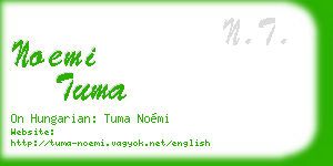 noemi tuma business card